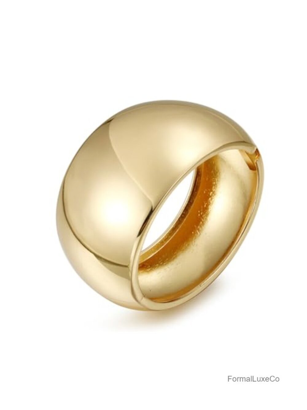 Gold Chunky Bangle Bracelets for Women Trendy Wide Cuff Wrap